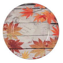 Plastic Maple Leaf Charger By Ashland